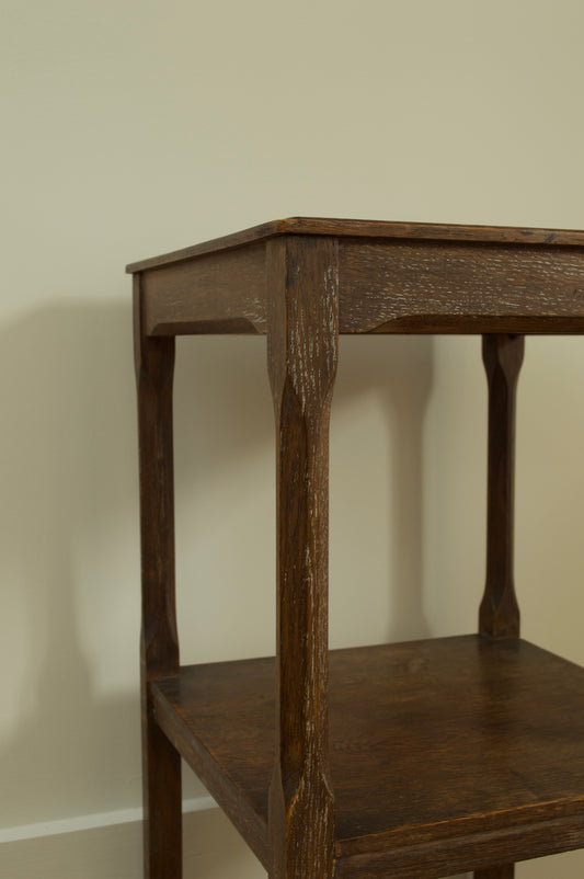 Arts and Crafts Limed Oak Side Table